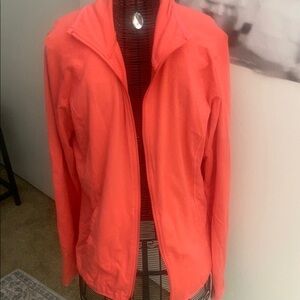 Tek Gear Orange Utility Jacket Lightweight Performance